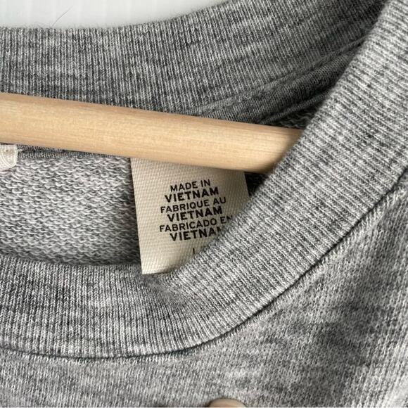 Levi’s classic logo Crewneck sweatshirt pullover long sleeve grey with red logo - Picture 4 of 9